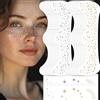 SHOFUL 24 pezzi oro e argento glitterato tatuaggi viso lentiggini impermeabili Sparkle Toppe per donne tatuaggi temporanei accessori per il trucco