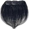 SDA287MZ donne Frangia for uomo con clip in capelli veri, frangia finta naturale, alta sulla fronte, extension(Natural black,Grande)
