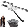 Generic Kit Macchina per Extension Capelli 6D, Pistola Professionale per Extension con Applicazione Invisibile - Sistema Cold Fusion Rapido per Capelli Veri da Salone, Senza Colla & Senza Calore