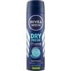 FEI FAN Deodorante Spray Men, DRY FRESH, 72h Deo Protection. Dual Protect: Antibacterial - 0% Alcool. Anti-Traspirante 150ml (2 Spray)