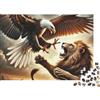 SDFKZBQWGHNP Aquila contro Leone Puzzle 1000 Pezzi Puzzle per Adulti 52x38cm/1000pcs