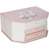 ATMOSPHERA CREATEUR D'INTERIEUR JOYERO INFANTIL CON ESPEJO EN COLOR ROSA|L. 21,6 X P. 16,3 X H. 10,4 CM