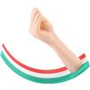 DUZEPA Gesto della mano italiana oscillante, ornamento artistico stampato in 3D, cultura italiana speciale, decorazione di mani color carne per esposizione su mensola da tavolo per ufficio