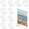 MYLERCT 10 Pezzi Trasparenti Segnaposto in Acrilico, 5×3×1 cm | Porta Menu da Tavolo, Segnaposto Compleanno, Larghezza Slot per Schede 3 mm, per Posizionare Menu, Foto, Numeri di Tavolo