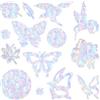 WSAMJIN 58 Adesivi per Zanzariere Anticollisione, Sticker Finestra | Materiale trasparente, per vetri e zanzariere, Sun Catcher Sticker per finestre e porte