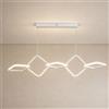 TEKHOME Lampadario LED Moderno a Sospensione Lineare 45W 3600LM, 3 Colori Luce 3000K 4000K 6500K, CCT Switch, Design Ondulato, Lampadario per Sala da Pranzo Cucina Soggiorno - LP-49-B3C