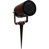 Eurekaled - Faretto da esterno MARRONE con portalampada GU10 e picchetto - Lampadina intercambiabile - Da giardino IP65 220V