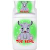 Bulabadoo Completo Lenzuola - NOME Personalizzato - Rinoceronte - Bimbo - Bimbo - Bambina - Federa Cuscino - Lettino - Lenzuolo letto - Idea regalo
