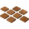 Wood You Buy Magneti Frigo Legno, Quadrati, Marrone Grande, 8 pz | Magneti da Ufficio, Magneti in Legno Naturale per Frigo, Lavagna Bianca, Armadio, Magneti Decorativi