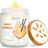 YYSWSAKY Candele Profumate Regalo Aperol in Vetro 100g/7oz Set Regalo di Candele Profumate Realizzate con Cera di Soia Naturale e Oli Essenziali per Amici Colleghi Famiglia