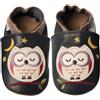 Dotty Fish Scarpe in Pelle Barefoot per Bambini, Antiscivolo, Primi Passi | Suola morbida, leggera, flessibile, traspirante, ampia zona delle dita