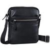 ROYALZ Borsello Tracolla piccola in Pelle per Uomo Borsa Vero Cuoio Stil Vintage Massaner Elegante Mini