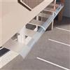 kefu01 Pensilina Tettoia per Porta d'Ingresso Invisibile,Riparo Antipioggia,Copertura in Policarbonato,Tendalino per Finestra Autopulente Silenzioso,Tenda da Veranda Pensilina (50x120cm/20x47)