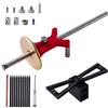 YOSELIN Scribacchino a coda di rondine Set di utensili in legno per tracciare linee curve (rosso)