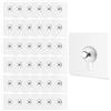 Satiskid 30 ganci autoadesivi per foto, portata 5 kg, senza foratura, trasparente, per cornici, poster, foto, quadri decorativi