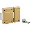 THIRARD - Serratura Senza Pomello Etendard per Porta di Cantina - Cilindro in Ottone 40 mm - Ø 21 mm - Acciaio - 3 Chiavi Piatte Intagliate - Altezza 88 mm - Larghezza 61 mm - Epoxy Bronzo