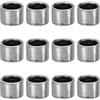 PATIKIL 12 Pz Spacer in Acciaio M8 Spaziatori 8mm Id x 11mm Od x 8mm L Vite | per Bulloni da 5/16in o M8, Distanziale in Acciaio Carbonio, Distanziatore Rotondo