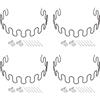 QUARKZMAN 4Set Kit di Sostituzione Molle per Imbottitura 21,65 per Mobili | Kit di Riparazione Cuscini Afflosciati, con Clip e Chiodi, Divano Poltrona Sedia Reclinabile