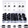 QIMEI-SHOP Morsetto per Tubi Fascette Stringitubo 6 8 9 13 16mm Gomma P Clips Zincato Tubo di Metalliche Pinza per Fascette Auto 42 Pezzi