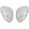 PASECVB Calotta Specchietto Compatibile Con Fiat Per 500X 2016-2020 Copertura Specchietto Retrovisore Laterale Parafango Porta Esterna Finitura Custodia Guscio Cromato Argento