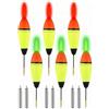 Generic Set Bobber illuminato per pescatori costieri | Attrezzatura esterna di pesca del galleggiante di EVA con le batterie CR425 per uso della luce bassa