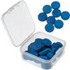 SOESFOUFU 30 Pezzi Punte in Cuoio per Stecca da Biliardo, Ricambio Blu | Accessori per Biliardo, Protezione della Punta, Conservazione Pratica, Rinforza L'estremità, Previene Spaccature