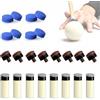 Yeeliv Kit di 24 punte per stecca da biliardo da 10 mm e punte di ricambio per stecca da biliardo con punte in stile alce blu per protezione e colpi di precisione