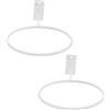 iplusmile 2 Pezzi Supporto da Parete per Palloni, Portapalle a Gancio, Ferro Bianco, Design 5mm, Facile Installazione, per Baseball e Vaso da Fiori, Garage e Soggiorno