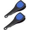 Alipis 2 Pezzi Clip Rapida per Pesca in Acciaio Inox, Taglio Linee, Nero | Attrezzatura da Pesca Outdoor, Compatta e Portatile, per Rifinitura Fili e Uso Mare, Colore Nero