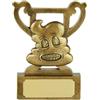 Generic SilverTrophy: trofeo a forma di emoji, con scritta in lingua inglese Loser Poo Rubbish, premio divertente con gesti delle mani, oro, ultimo posto, fallimento, peggiore, ornamento, figurina a prezzi