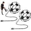 Aphumedc Allenatore di calcio regolabile per allenamento da solo, 2 pezzi | Adatto a palle di dimensioni 3, 4, 5, aiuto portatile per allenamento di calcio per principianti, bambini e appassionati