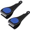 Cabilock 2 Pezzi Forbici da Pesca Taglio Rapido per Lenza, Acciaio Inox Nero | Strumento Portatile per Pesca e Sport All'aperto, Bordi Puliti, Compatto, Accessorio Utile per Uscite