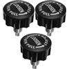 DOITOOL 3 Pezzi Pomello a Molla 16mm per Bici da Palestra e Macchine | ABS e Regolazione Semplice, Bloccaggio Sicuro Nero, per Spin Bike e Home Gym