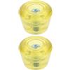 TOPBATHY Fermapattini Rotelle Giallo in Pu per Pattini a Rotelle