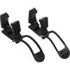 DOITOOL 2 Pezzi Morsetto Fisso per Kayak in Gomma Nero Base Multi-Foro | Compatibile con Asta , Installazione Manuale, Supporto Sicuro sulla Barca, Design Anti Graffio