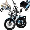 Generic Triciclo elettrico pieghevole da 18 pollici per adulti