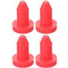BESTOYARD 4 Pezzi Tappi di Scarico Kayak in Silicone Push-in Rossi per Barche | Design a Pressione, Funzione Anti-perdita, per Kayak e Canoa, Accessori da Usare su Imbarcazioni