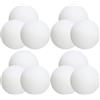 DEARMAMY 100 Pezzi Palline da Allenamento Ping Pong Bianco in PVC | Uso Domestico e Feste, Finitura Chic dal Bel Aspetto, Adatte a Giochi Beer Pong, Colore Bianco