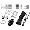 Generico Kit Carrello Per Ancoraggio Kayak: Puleggia In Corda Di Nylon, Rivetti E | Di Ancoraggio Per Kayak, Canoa, Barca | Kayak Hardware Eyes Viti Per Kayak Per Kayak Canoe Barca