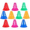 Toyvian 50 Pezzi Morbidi Coni a Rotelle PVC, per Pattinaggio | Cinque Colori Assortiti, Leggeri e Portatili, per Parchi e Comunità, Pratica e Segnalazione, Uso Sportivo