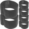 TEHAUX 6 Pezzi Bracciale Sportivo Nero Regolabile per Rugby e Basket