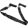 Generic Cinghia porta canna da pesca con impugnatura in schiuma morbida | Per materiale in neoprene, impugnatura in rilievo in schiuma, regolabile 30-54 pollici, può contenere più aste, colore nero