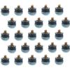 Didiseaon 25 Pezzi Punta di Ricambio per Stecca da Biliardo Vite 12mm Blu | Cuoio Antiusura, Installazione Semplice, per Stecca e Bastone da Snooker, Accessorio Leggero