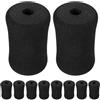 Beaupretty 12 Pezzi Rullo in Spugna per Esercizi Diametro Interno 22mm e | Ricambio Nero per Macchine e Rulli, Protezione e Comfort, Adatto a Palestra e Panche Domestiche