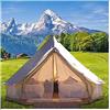 ZKLGS Tenda da campeggio for 4-12 persone 3-7 m Tenda a campana in tela di cotone impermeabile Outdoor 4 stagioni Festa in famiglia Picnic Yurta con foro for stufa Efficienza
