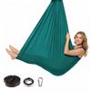 mimzemamz Amaca per Yoga,Tessuti Aerei con Moschettone,Sistemi di Fissaggio,Accessori per Yoga,Tessuto Aereo per Ginnastica e Allenamento della Flessibilità (Verde, 150x280 cm)