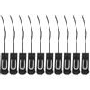 JUMPLAWN 10 Pezzi Clip per Pinna Tavola Vacanze Estive, Fibbia Sostituzione | Nylon Nero, Fissaggio Sicuro e Facile da Montare, Compatibile Molte Tavole da Surf