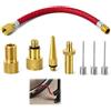 Kxathfa 8 Pezzi Kit Punte Pompa Della Bicicletta, Bocchetta Gonfiaggio Pallone, Adattatore Valvola Universale AV SV DV, Accessori Pompa Aria per Bicicletta, Automobile, Scooter, Compressore e Articoli