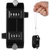 Kichvoe Contatore meccanico doppio palmare Tally per Golf Baseball | Display numerico a 4 cifre, strumento per la pesca e lo stadio sportivo, registro di reset manuale, nero