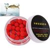 VBESTLIFE 30Pcs/Box odore morbido da pesca morbido esche da pesca esca esche galleggiante odore Ball Beads feeder artificiale carpa esche Lure, Red 10mm